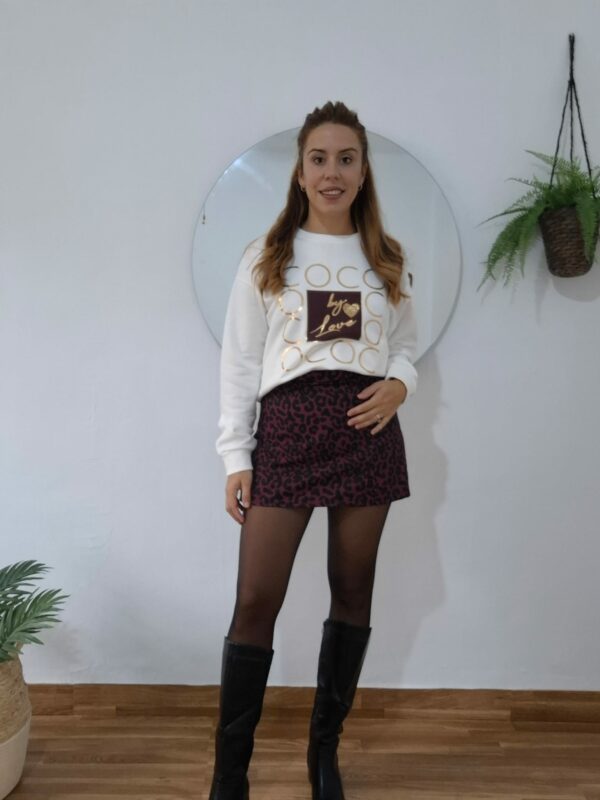 Falda-pantalón leopardo