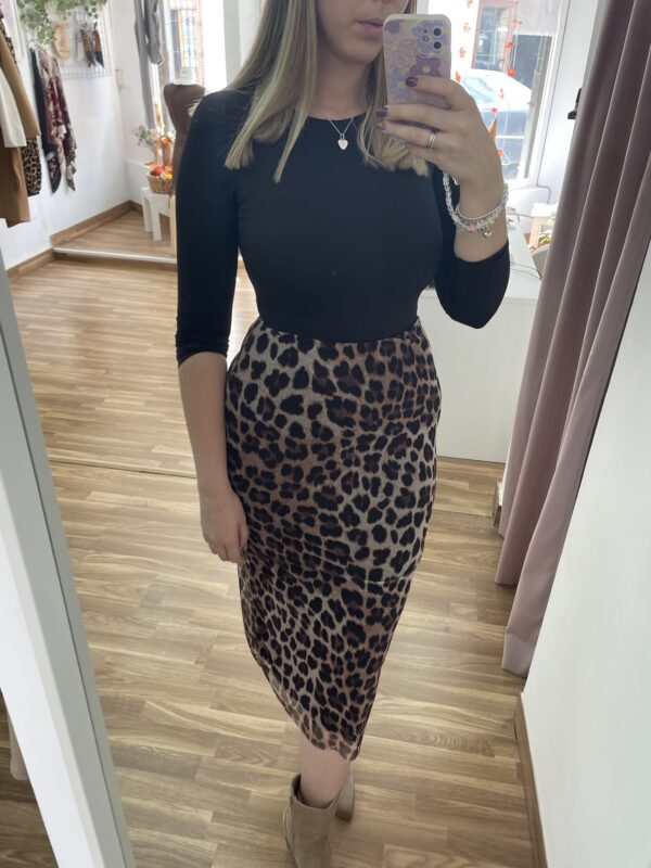 Falda Leopardo