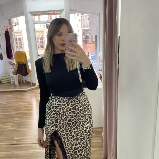Falda Leopardo